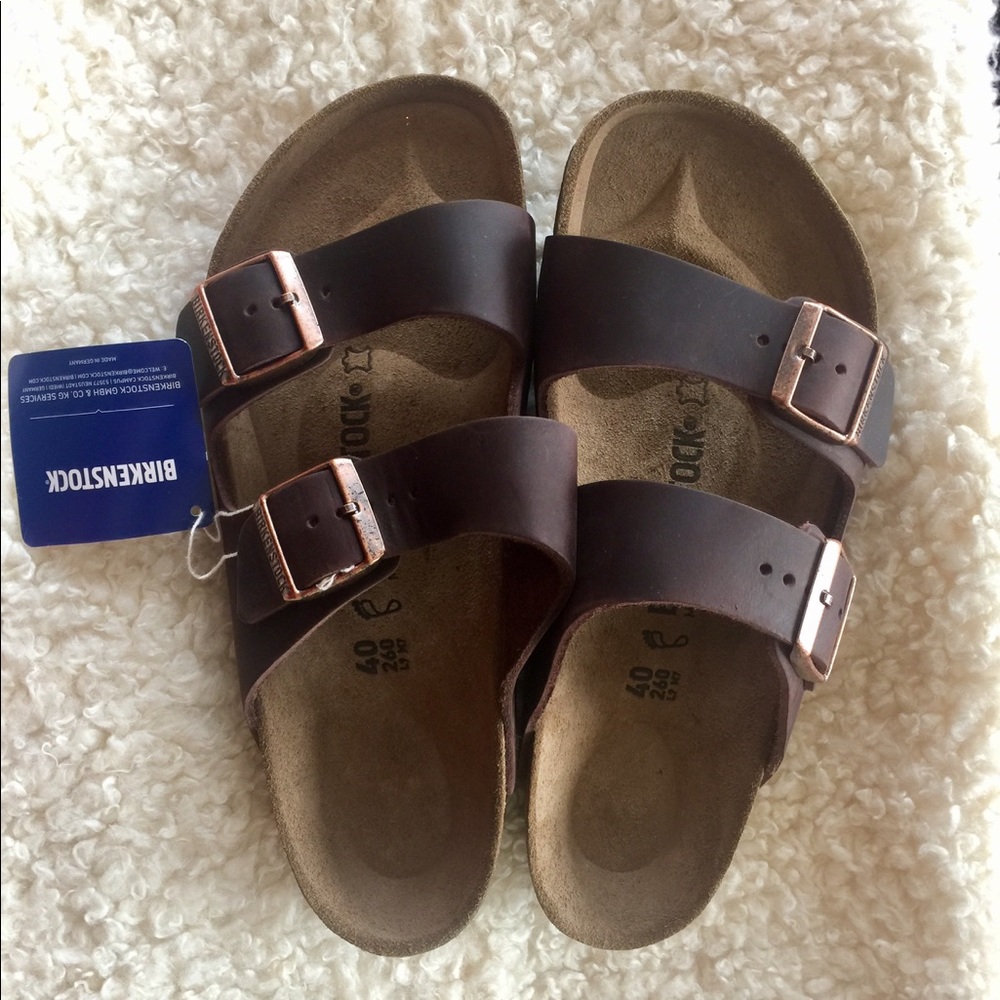 Birkenstocks Oiled Leather NEW with tag.